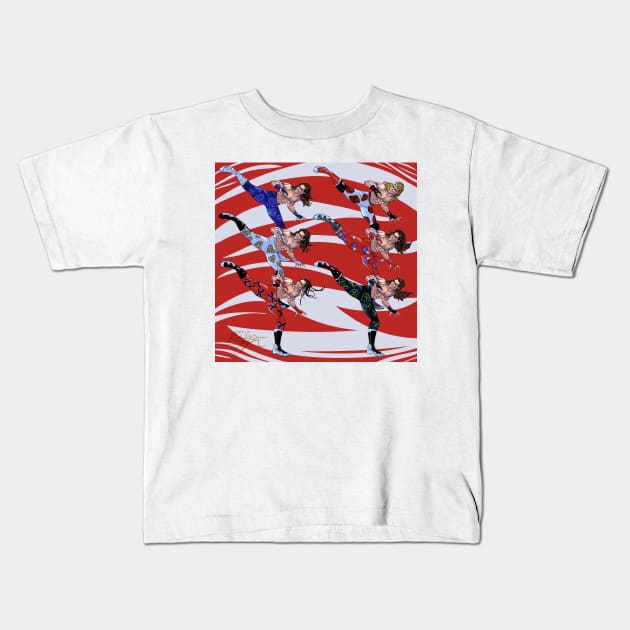 Shawn Michaels HBK 1 Kids T-Shirt by Triple R Art